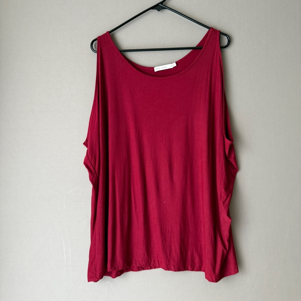 Bishop + Young sz S red blouse Tank Top